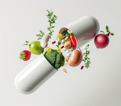 view-healthy-food-incased-pill-shaped-container view-healthy-food-incased-pill-shaped-container